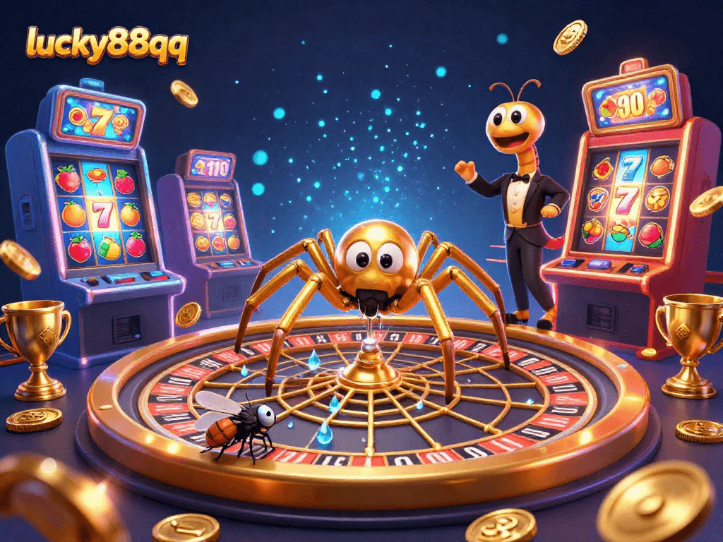 Experience thrilling bets with lucky88qq in a vibrant casino scene full of action and excitement.