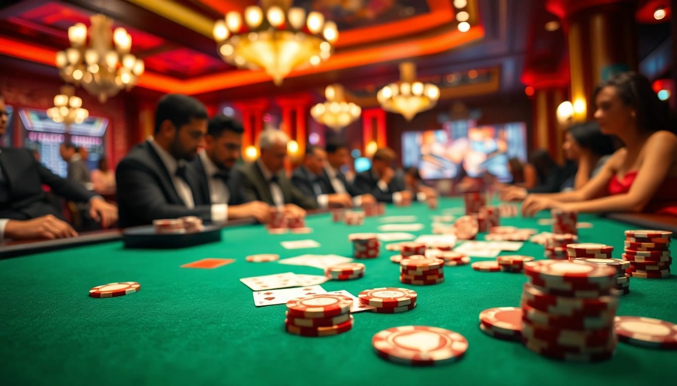 Placing bets on site de paris sportif France avec des cartes à jouer colorées et des jetons de casino.