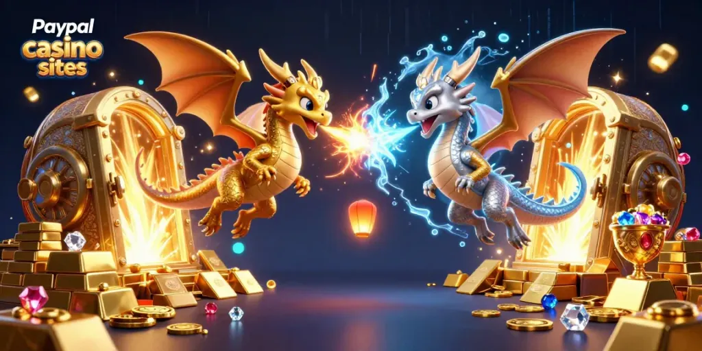 Experience fast gameplay at paypal casino sites featuring dragons, treasures, and vibrant energy.
