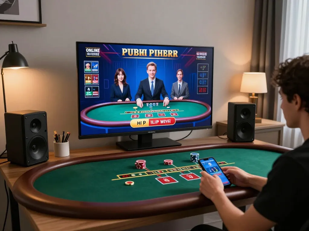 king33 player placing strategic bets in an engaging live dealer blackjack game from home