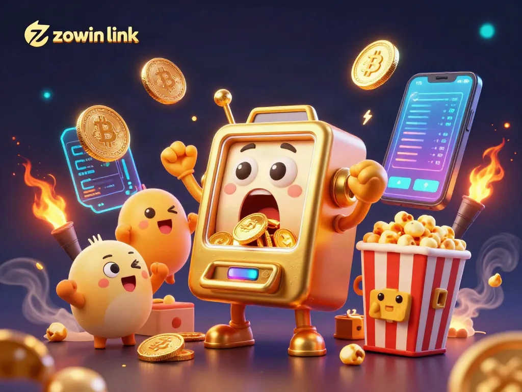 Spin to win with zowin link as the golden slot machine hits a massive jackpot!
