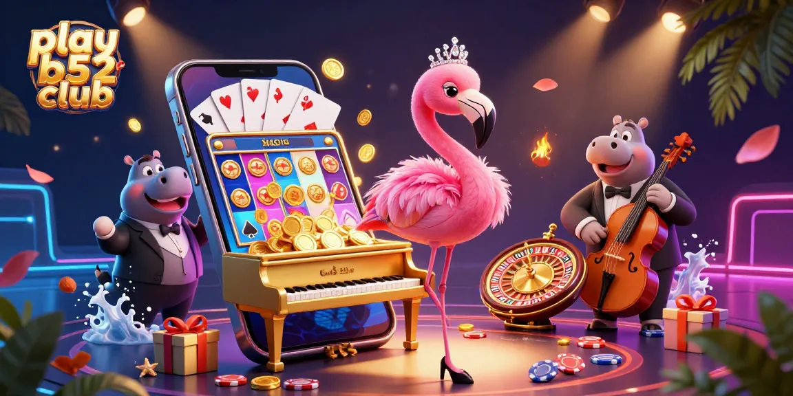 Play B52 Club and enjoy an immersive gambling experience with exciting slot games and vibrant characters.
