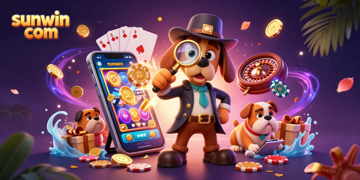 Engage in thrilling gameplay at sunwin com with colorful slot games, poker chips, and more.
