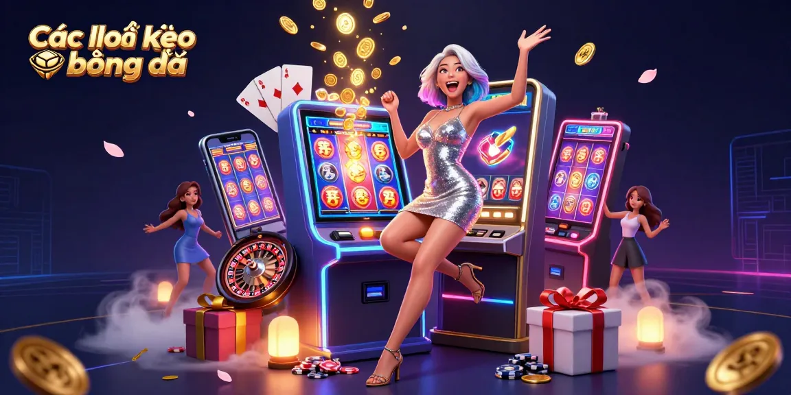 Experience the thrill of Các loại kèo bóng đá with an exciting celebration of casino wins and vibrant game elements.
