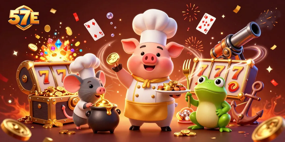 Experience thrilling gambling at 57E with vibrant 3D casino slot action and rewards.
