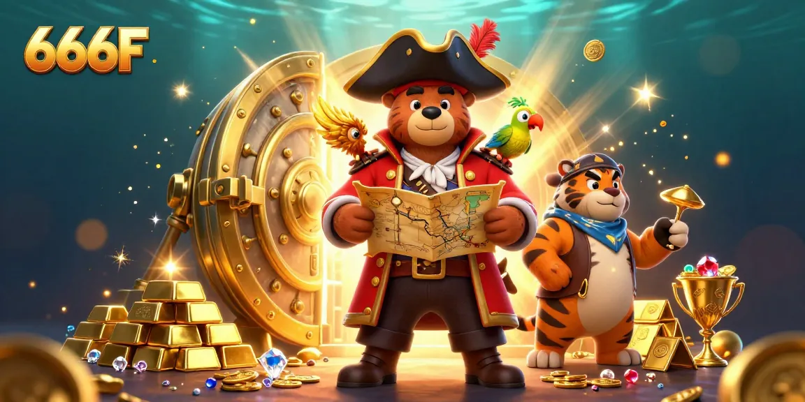 Experience thrilling slots and gameplay with 666F in an exhilarating casino world illustration.